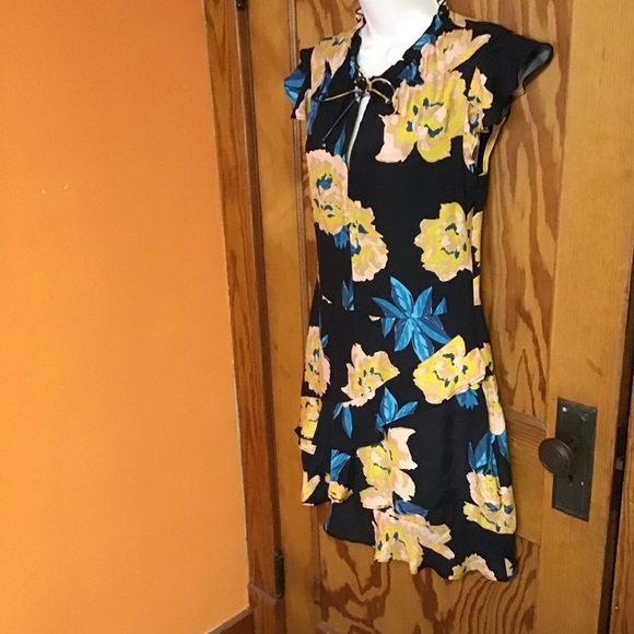 Anthropologie Dolan Left Coast Collection Silk Floral Dress - Picture 8 of 15